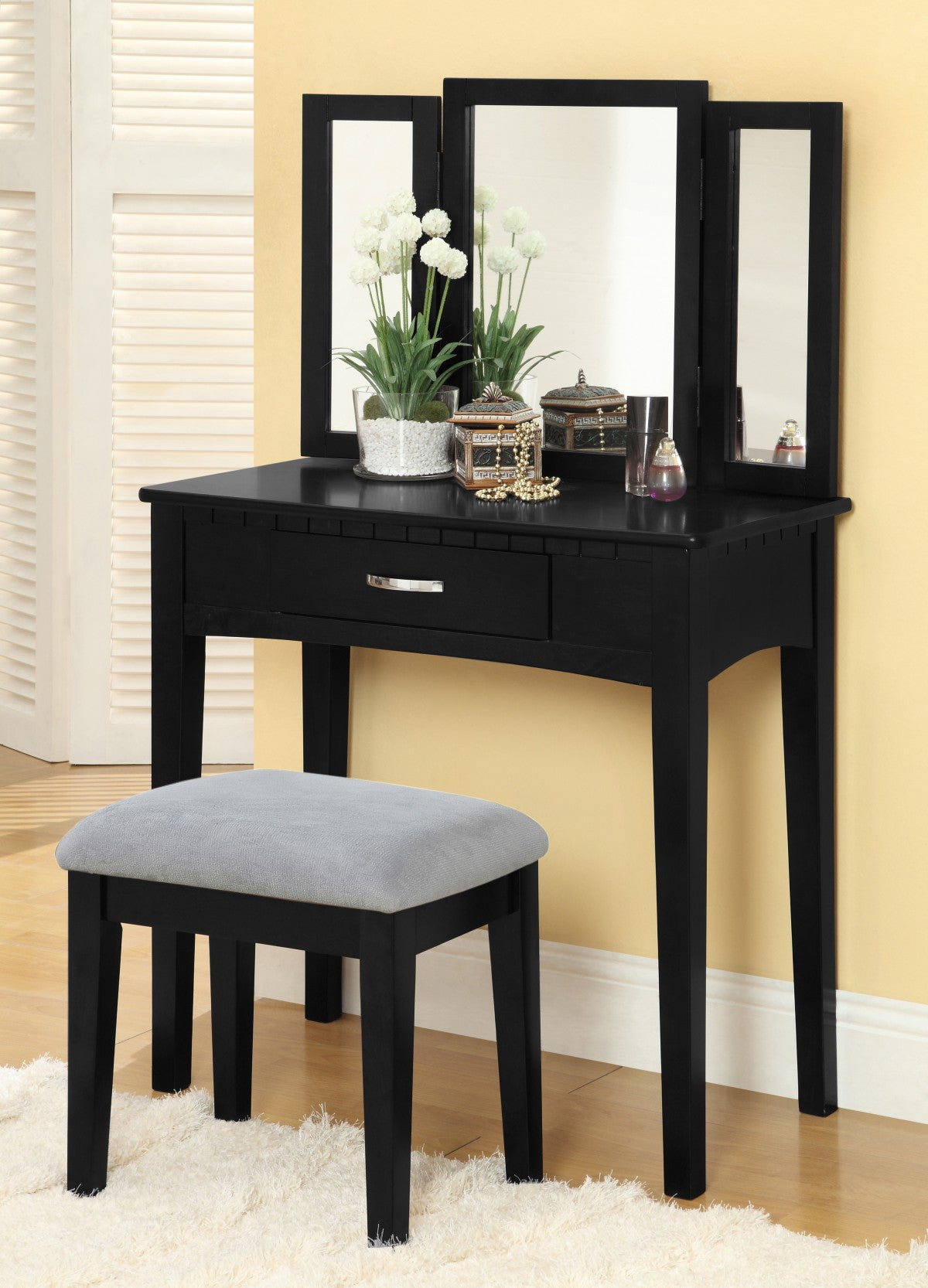 Leilani Vanity Set in Black
