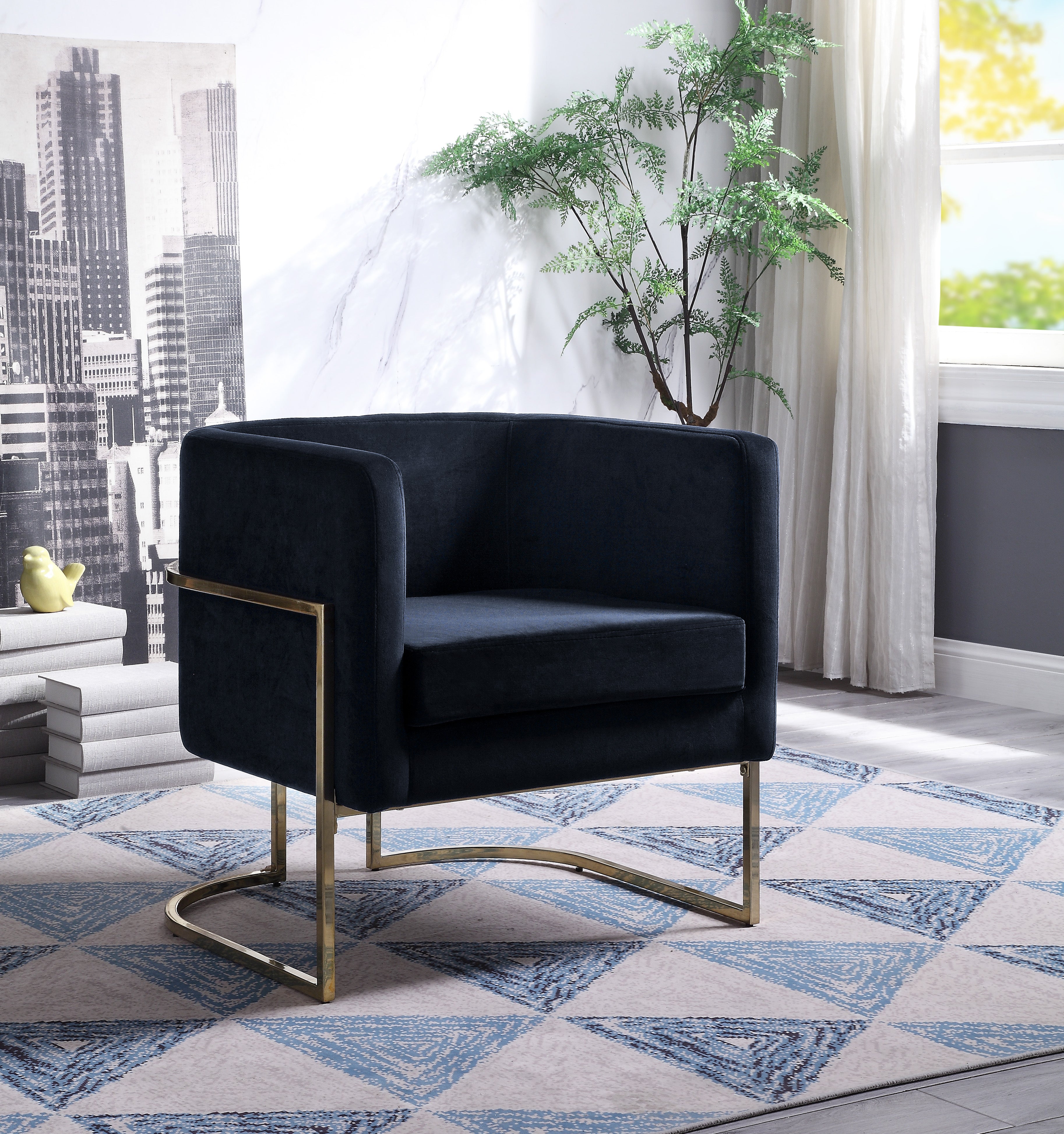 Betto Accent Chair in Black