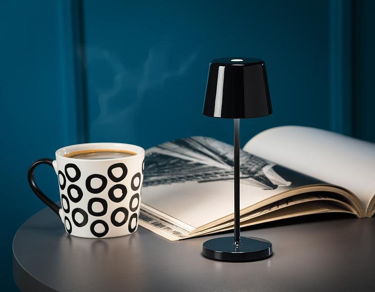 Bell Shape LED Lamp in Black