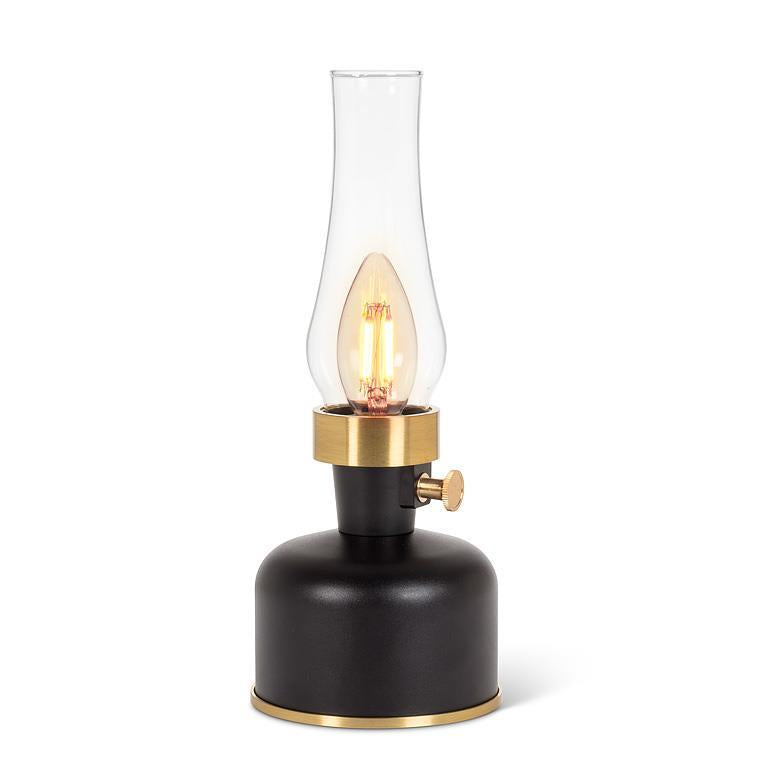 Lantern LED Lamp with Chimney in Black