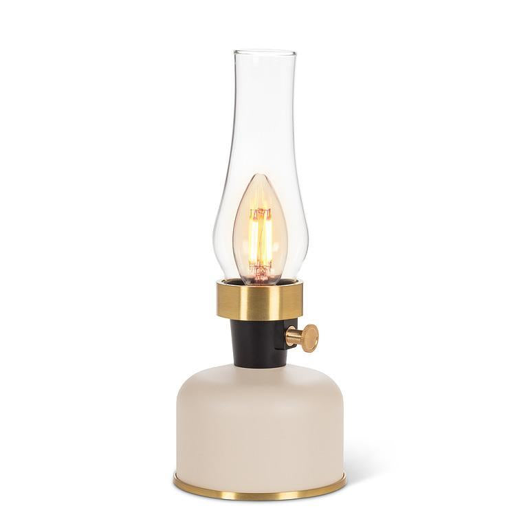 Lantern LED Lamp with Chimney in Ivory
