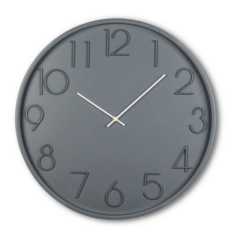 Large Modern Wall Clock in Charcoal