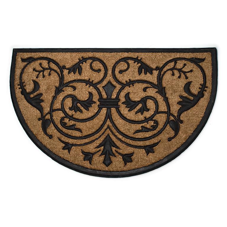 Jumbo Half Round Scroll Doormat - 30" x 48"
