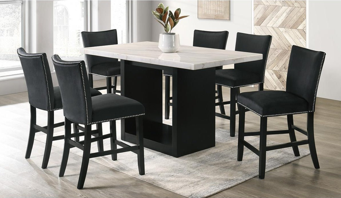 Orlando 7pc Pub Set in Black