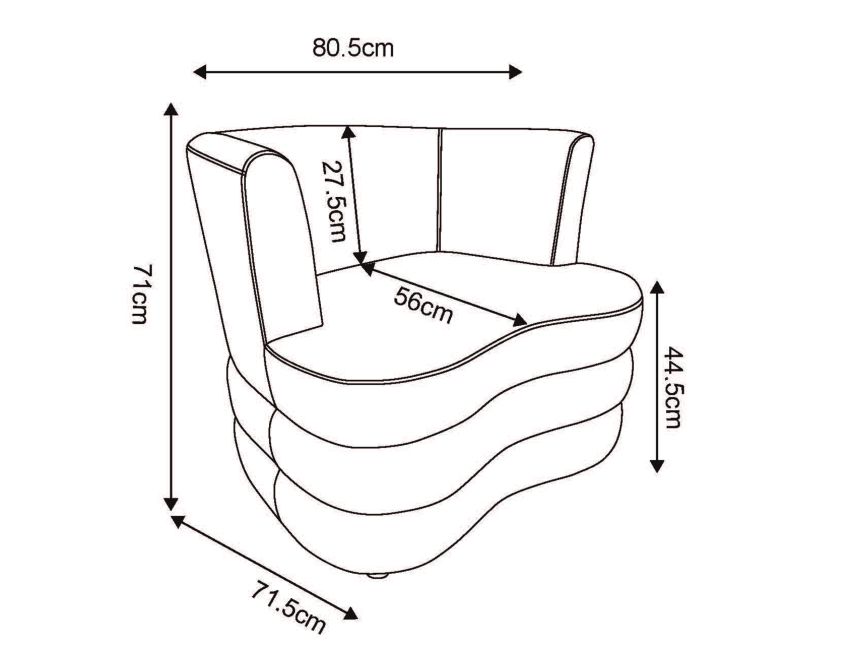 Dorian Accent Chair in Dark Taupe