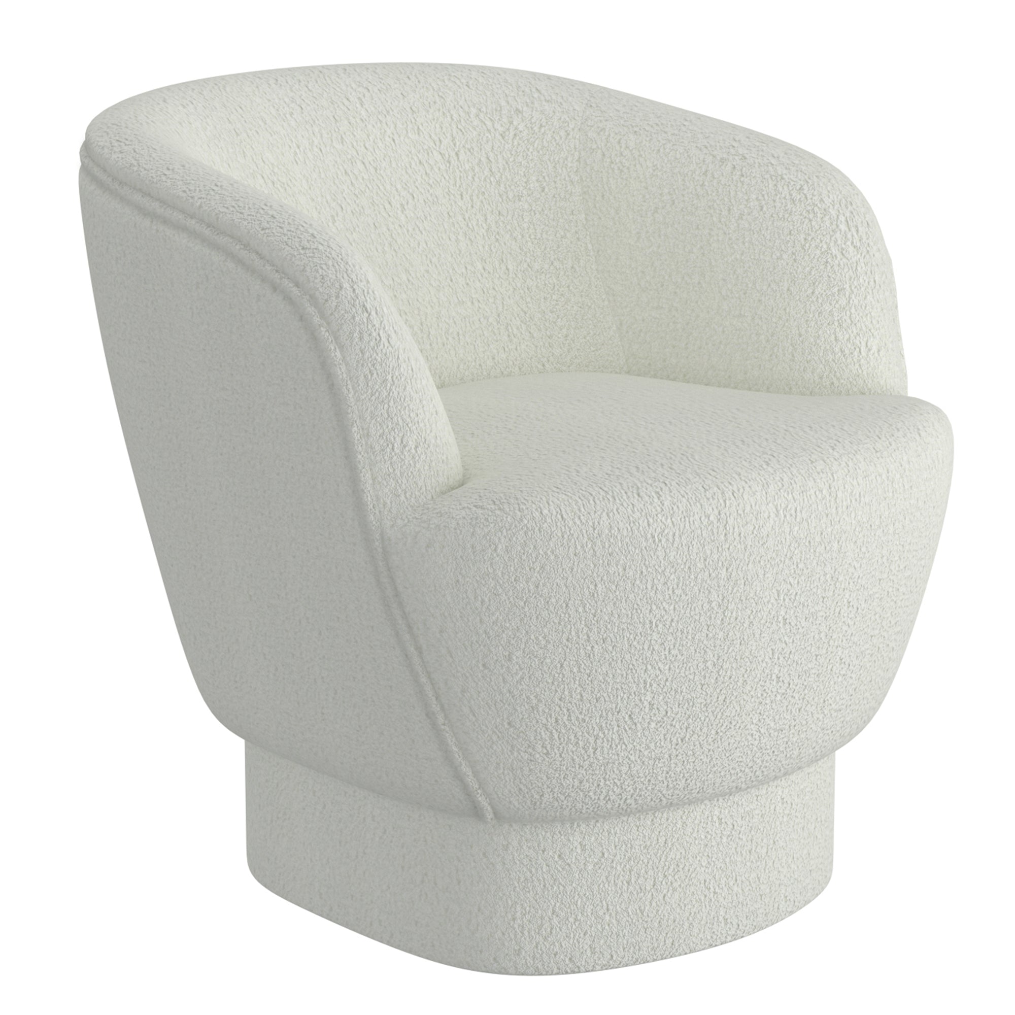 Cuddle Accent Chair in White