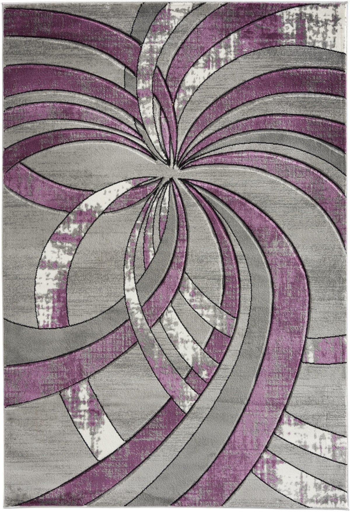 Bristol Area Rug in Grey/Violet