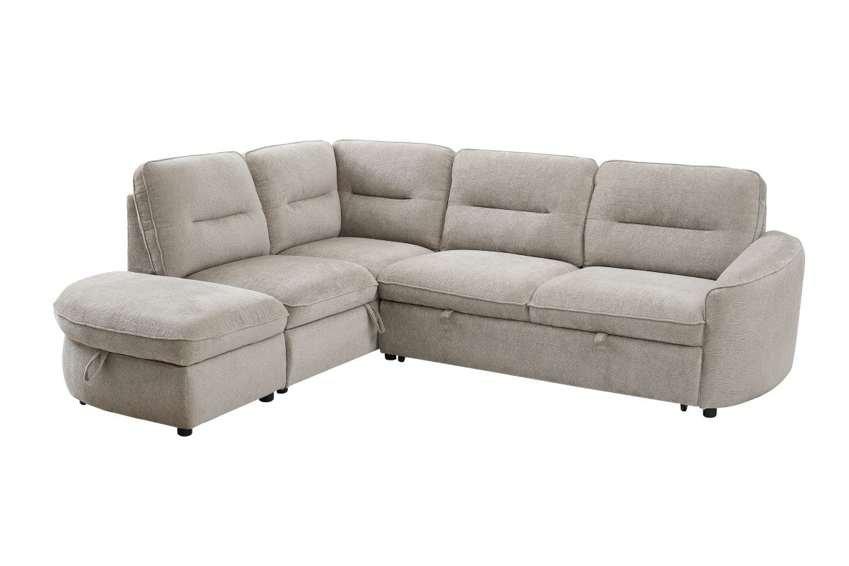 Harmony Sleeper Sectional in Beige