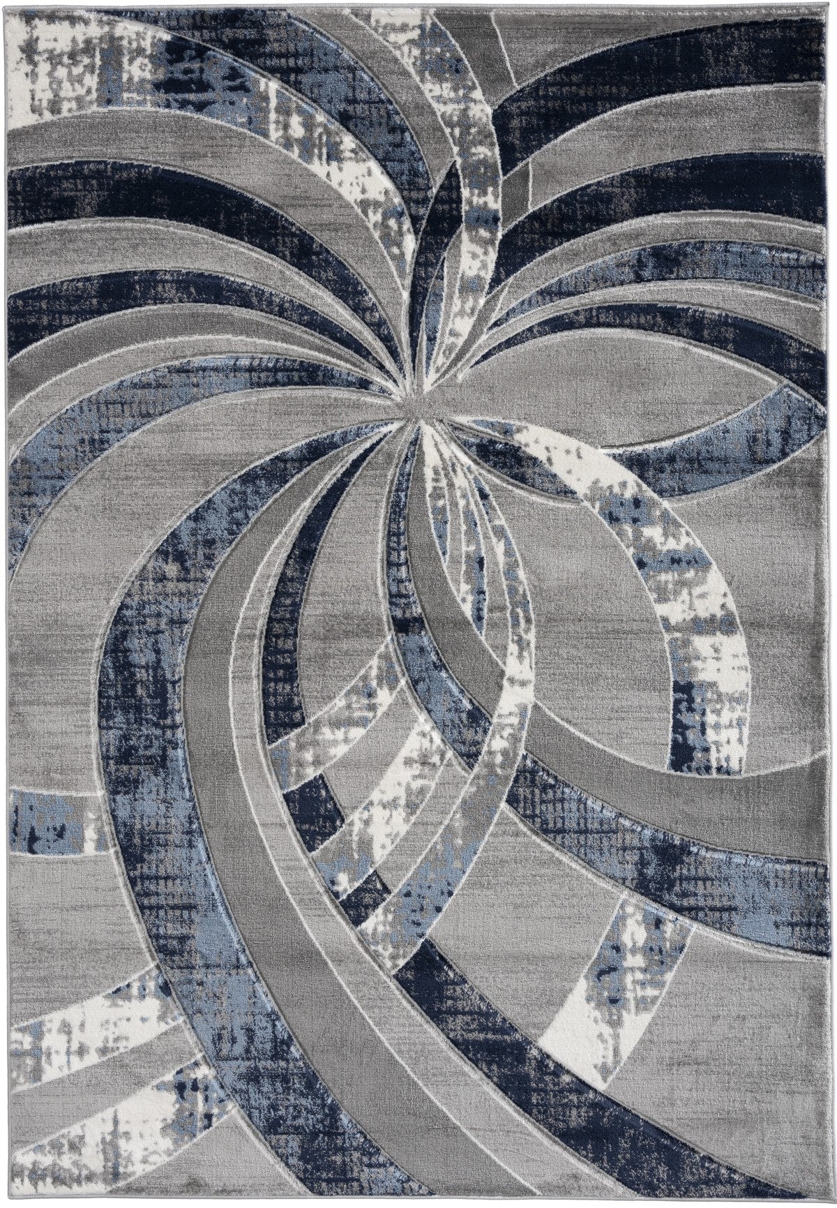 Bristol Area Rug in Grey/Navy