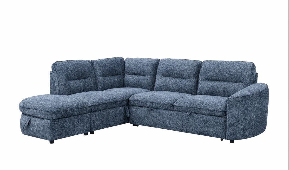 Harmony Sleeper Sectional in Blue