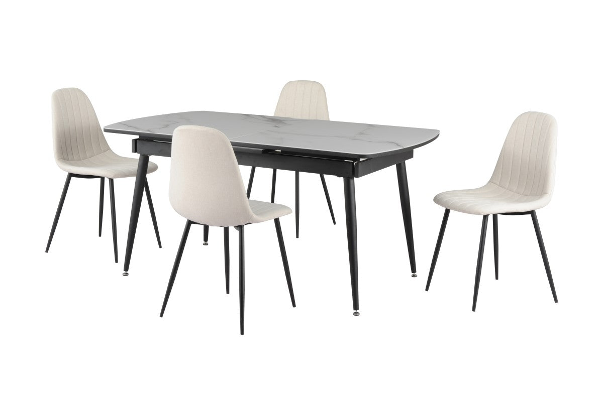 Cooper 5pc Dining Set in White