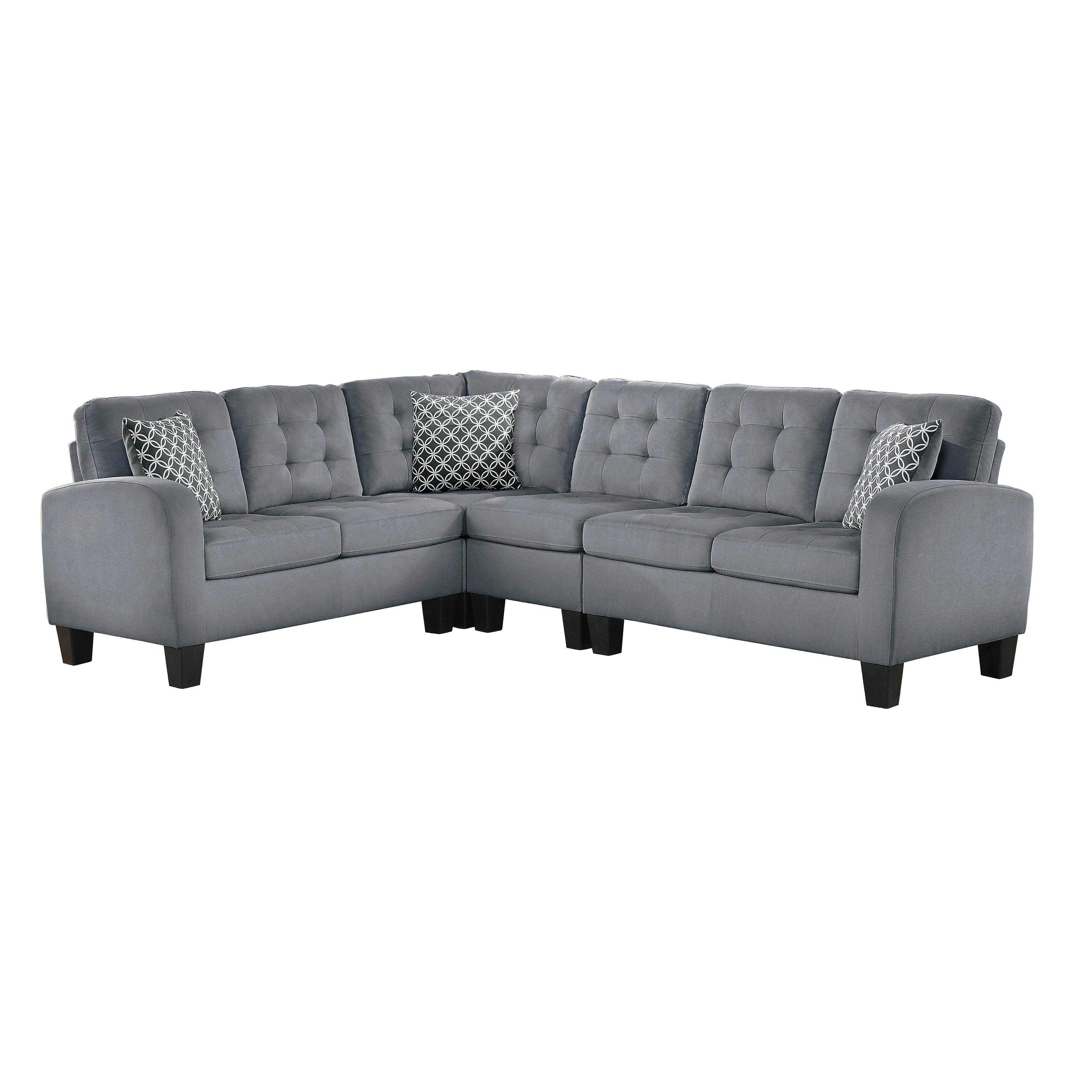 Sinclair Reversible Sectional in Gray
