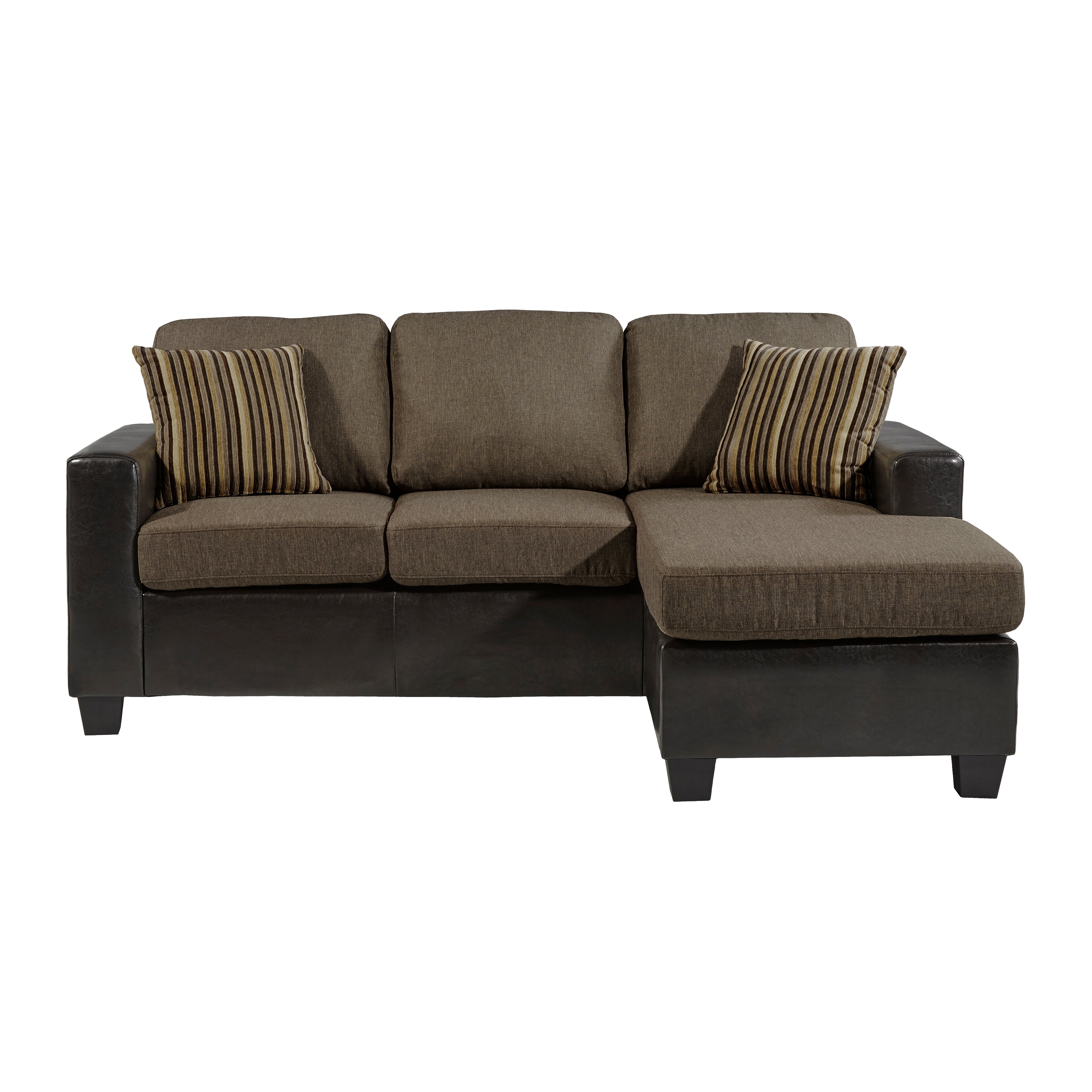 Slater Reversible Sofa Chaise in Brown