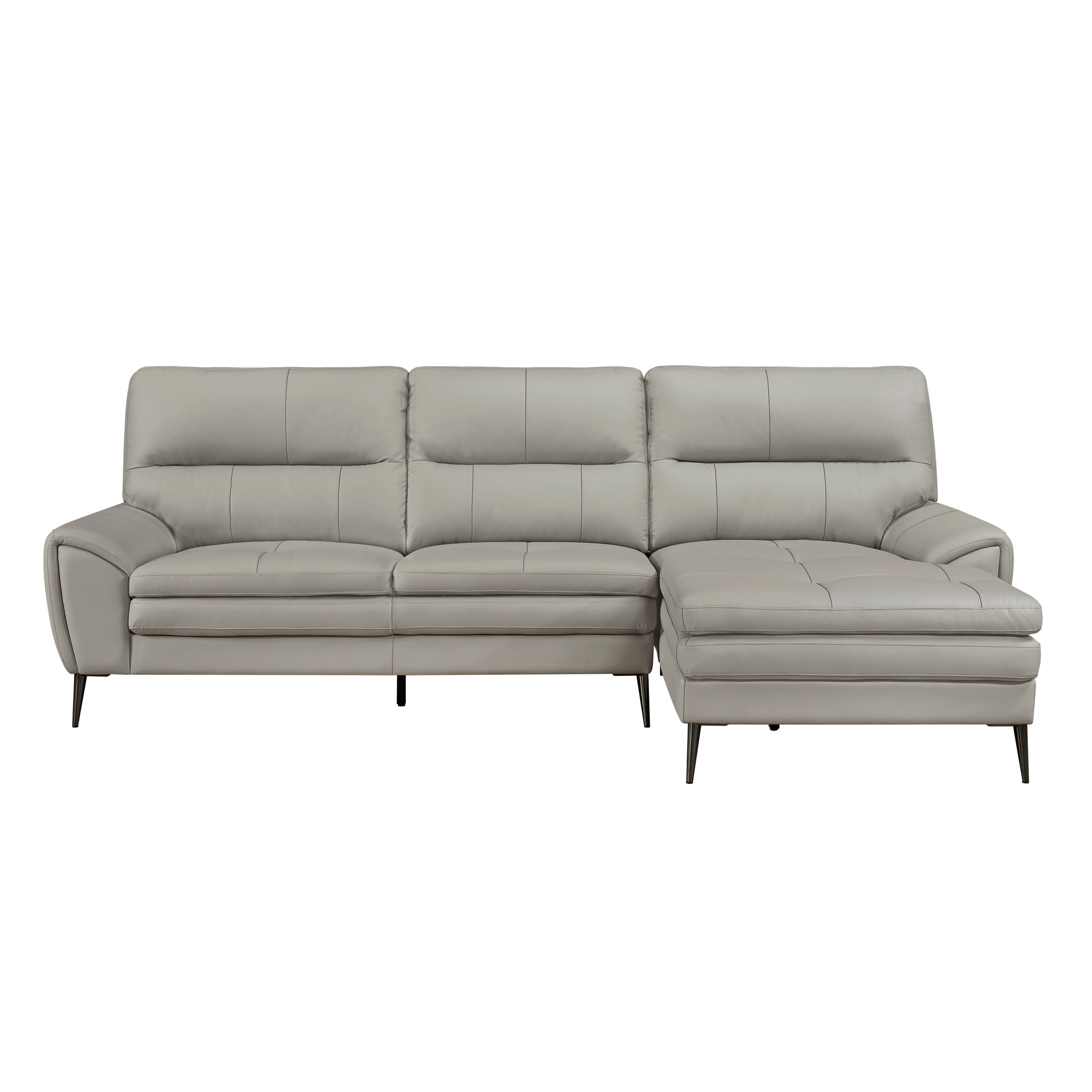 Essex Genuine Leather RHF Sectional