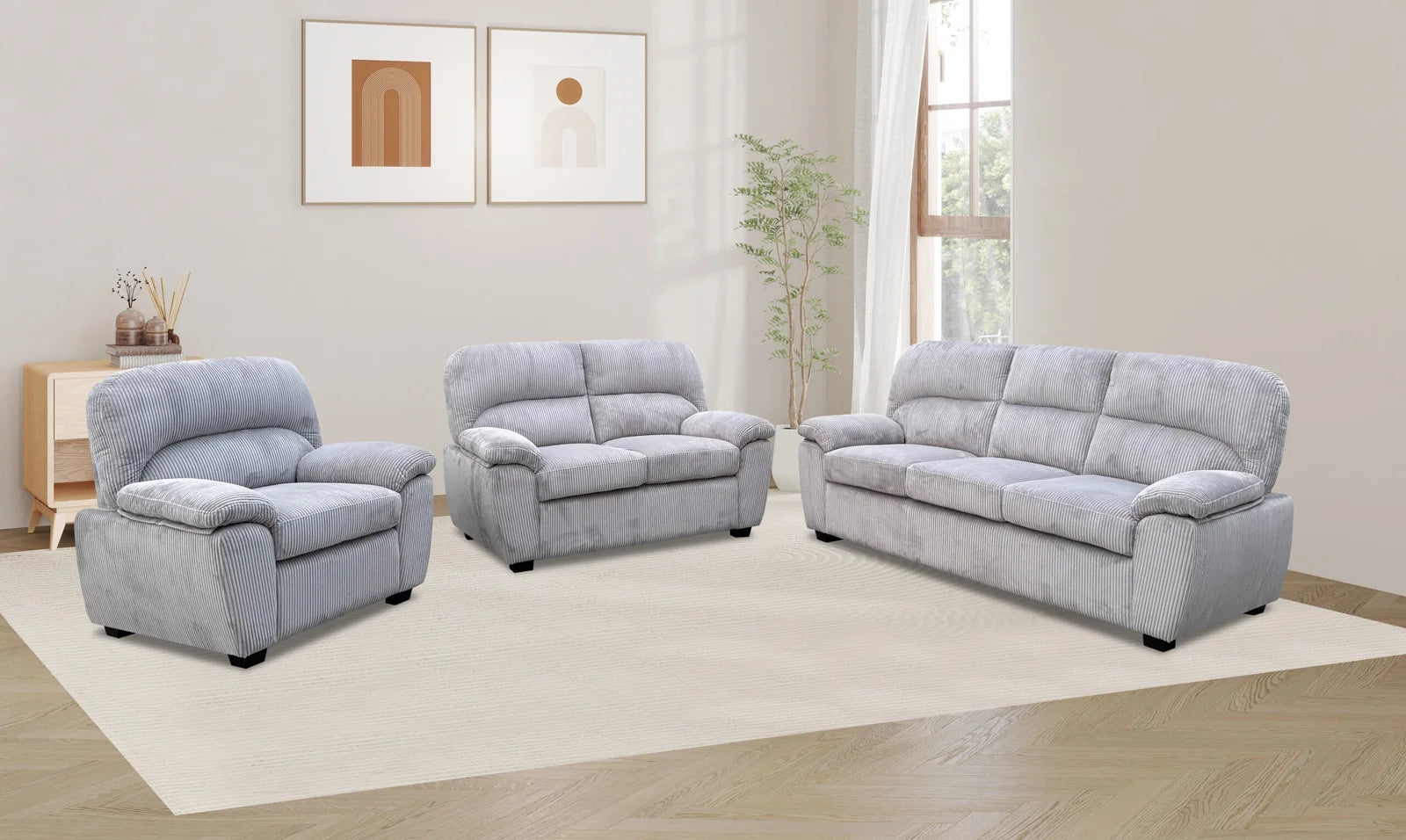 Dutton 3pc Sofa Set