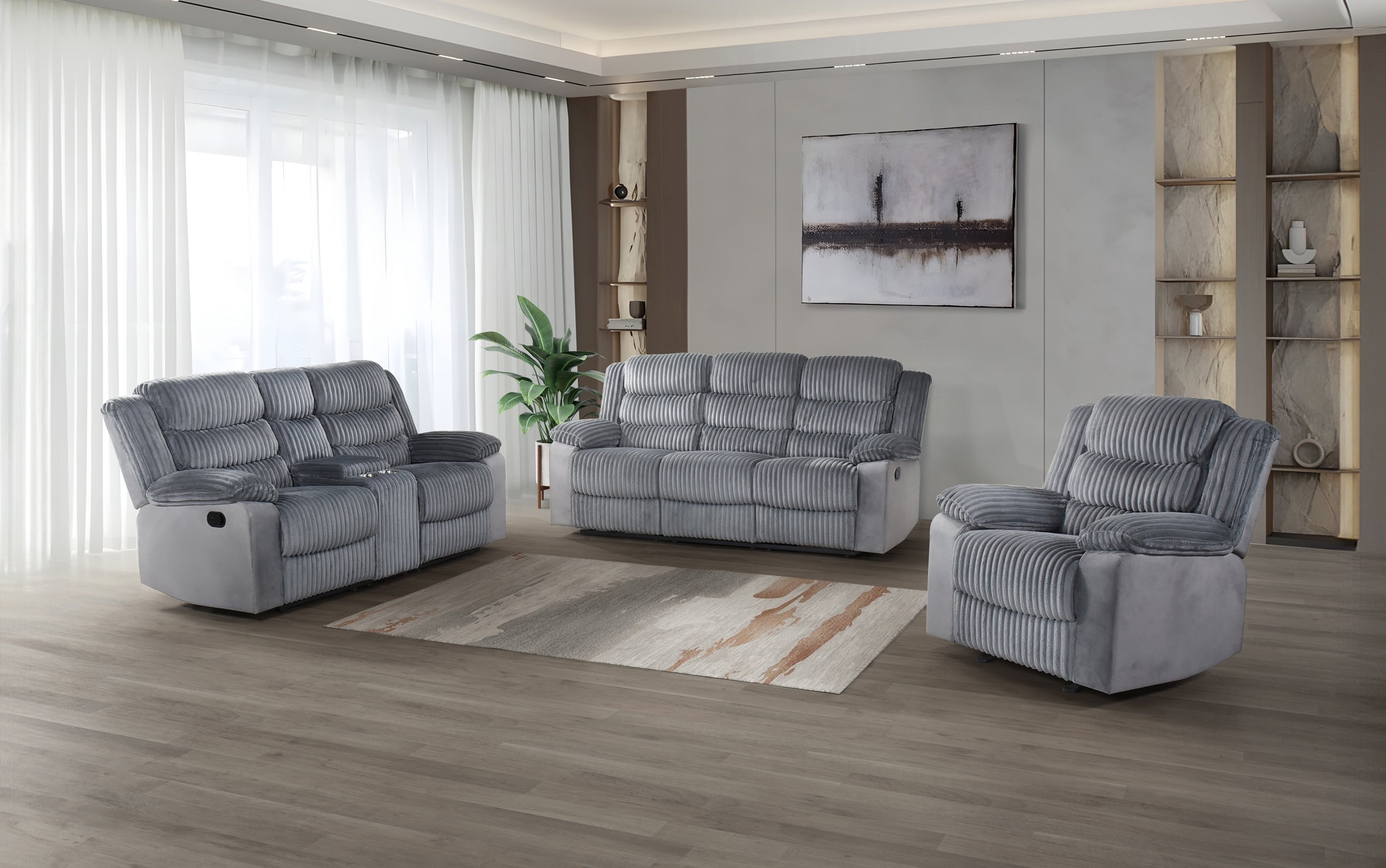 Tyrone 3pc Manual Recliner Set