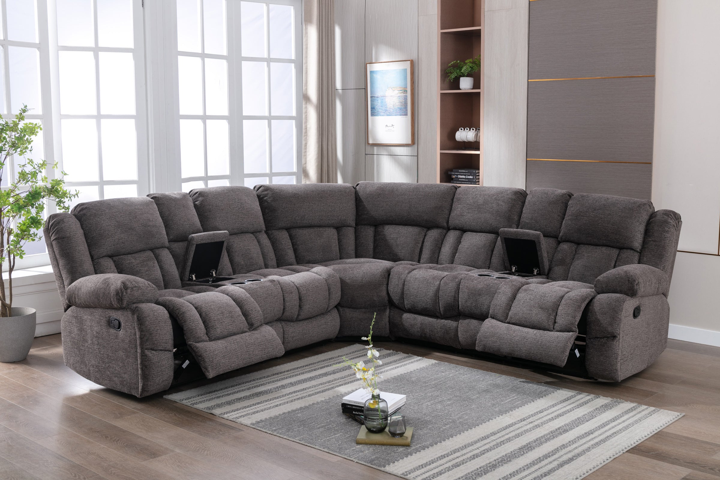 Presley Manual Recliner Sectional