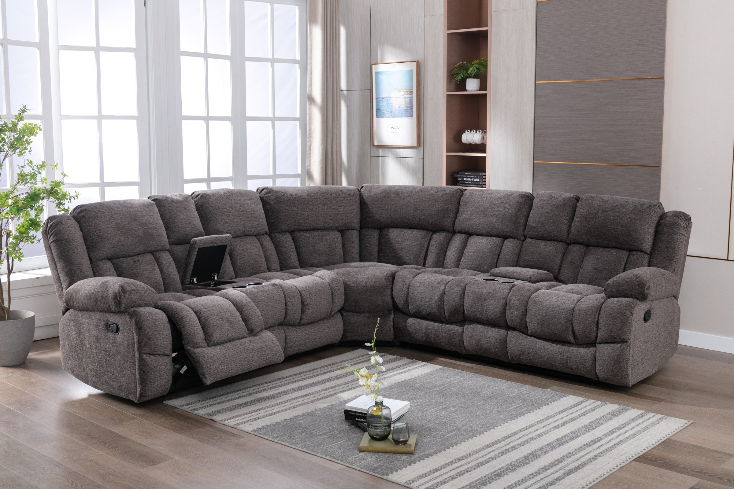 Presley Manual Recliner Sectional