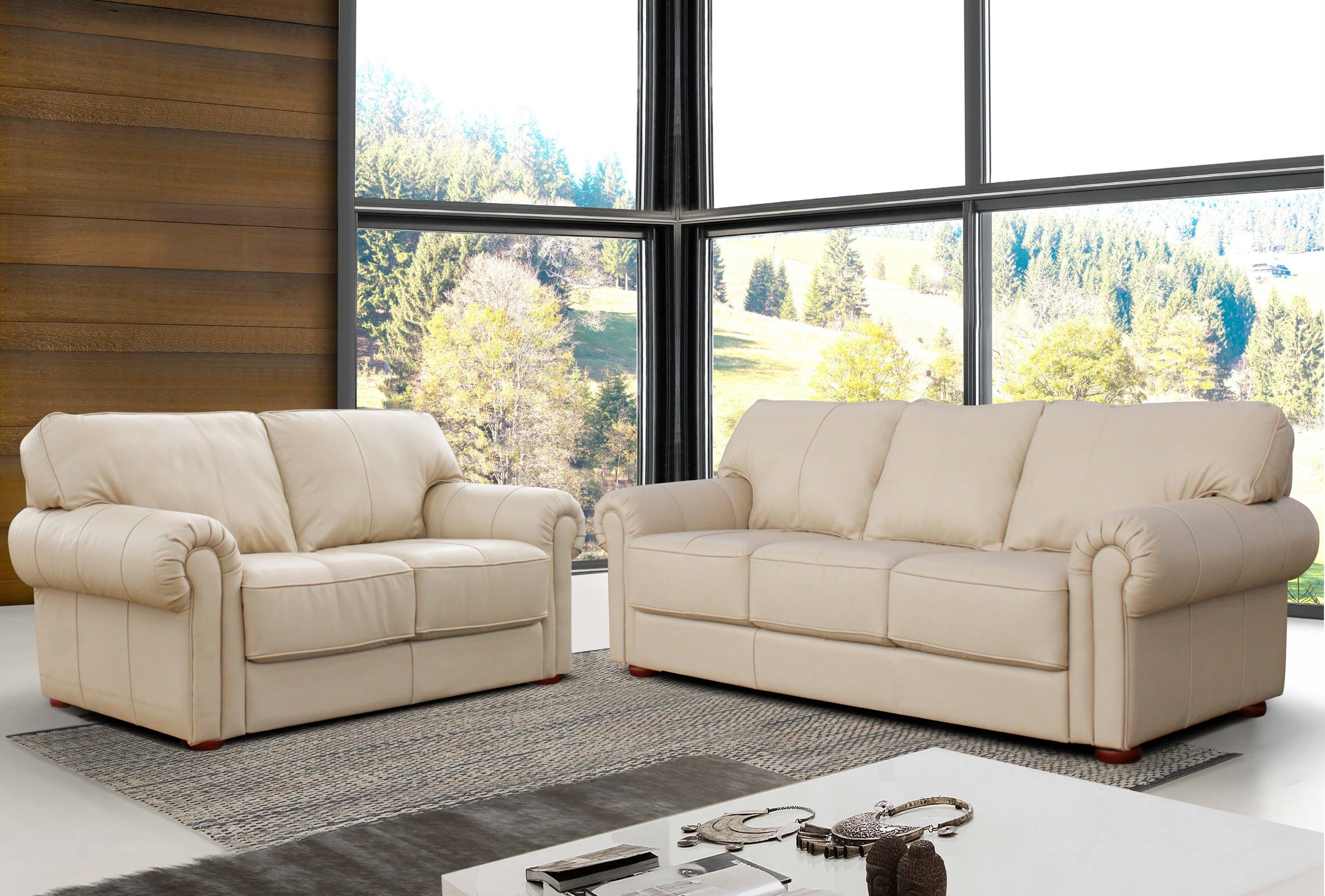 Morro Genuine Leather Sofa Set