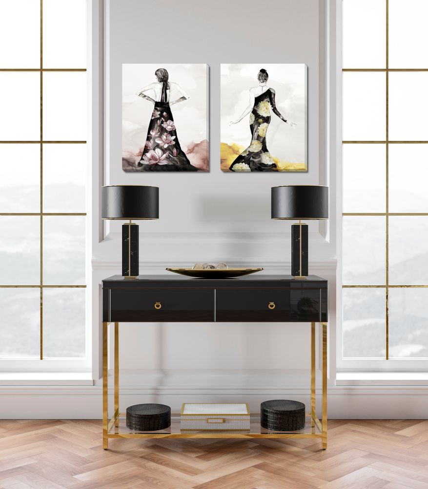 Blossomy Fashion, Set of 2 - 16" x 20"