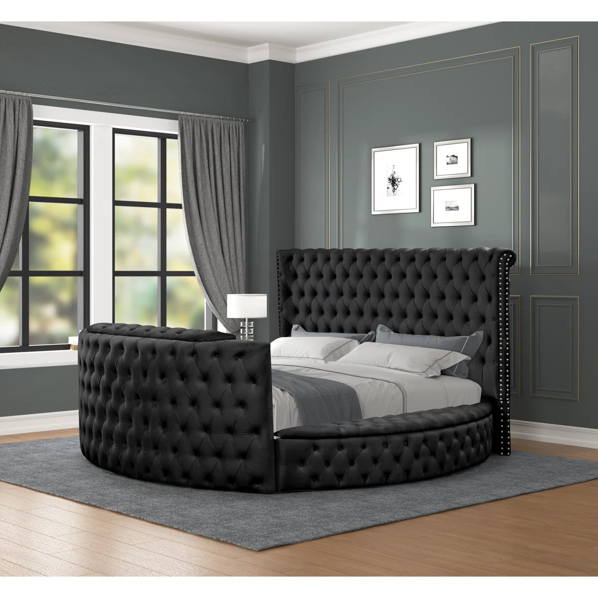 Maya TV Storage Bed in Black