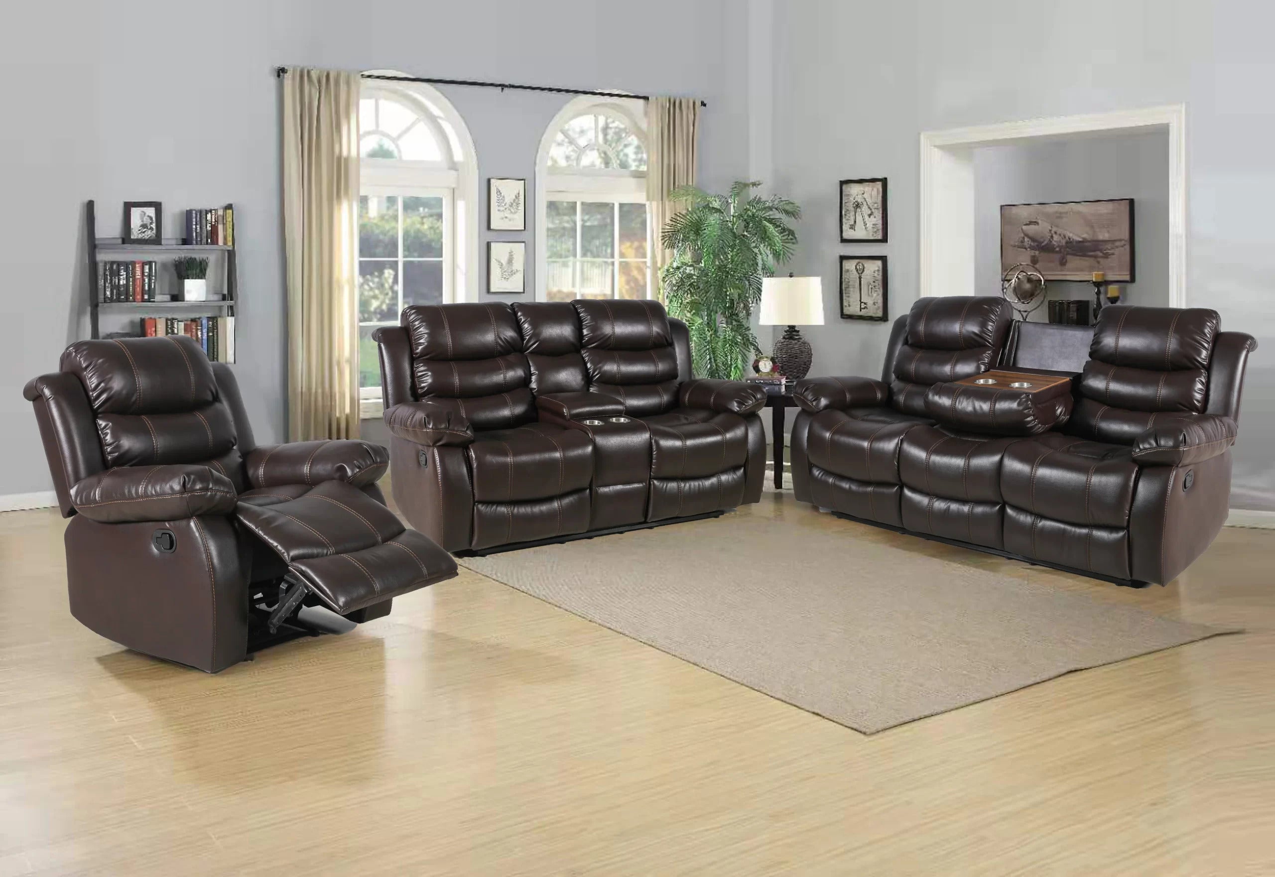 Monaco 3pc Manual Recliner Set