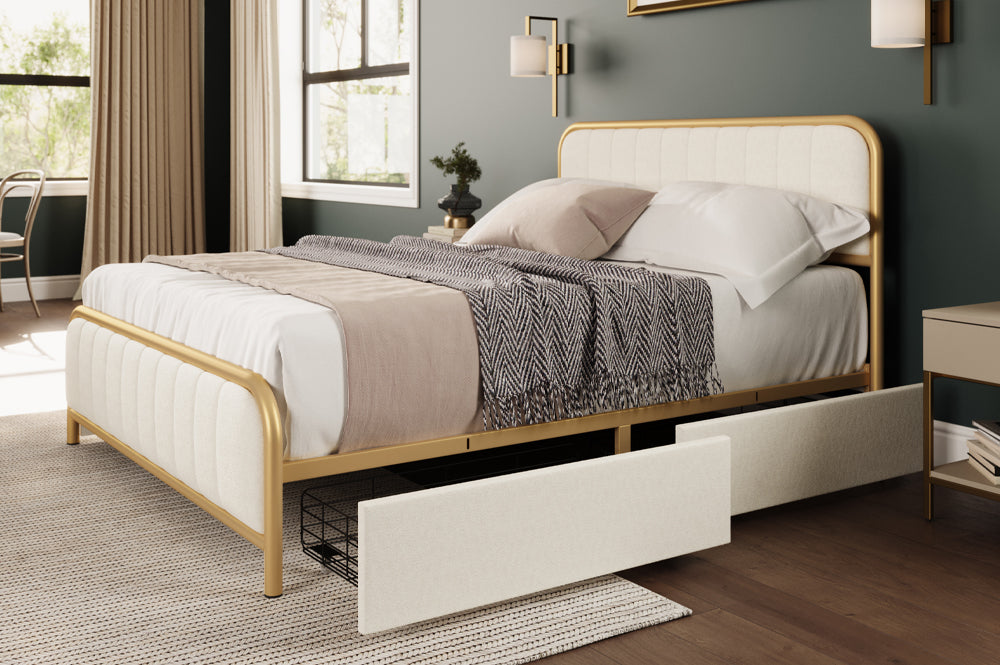Storage Bed in White - T2334W