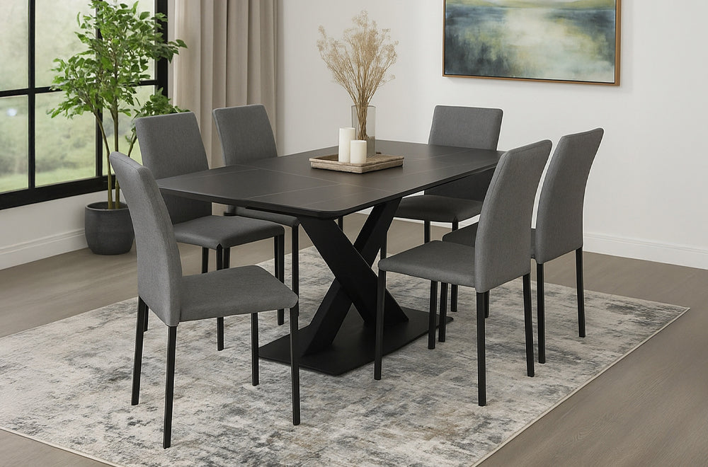 7pc Sintered Stone Dining Table Set - T3261
