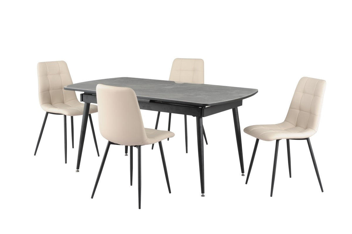 Dylan 5pc Dining Set in Grey