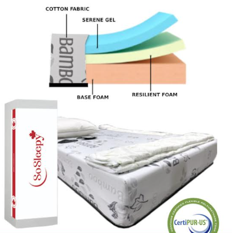 So Sleepy 10" Cooling Gel Mattress 🍁