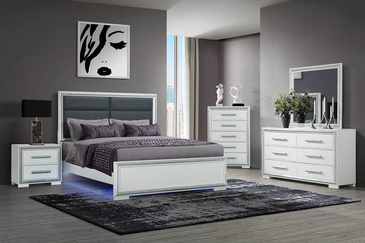 Andros Silver Bedroom Set