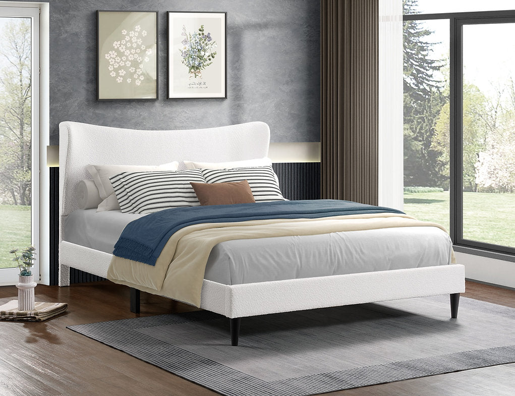 Boucle Platform Bed - IF-5585
