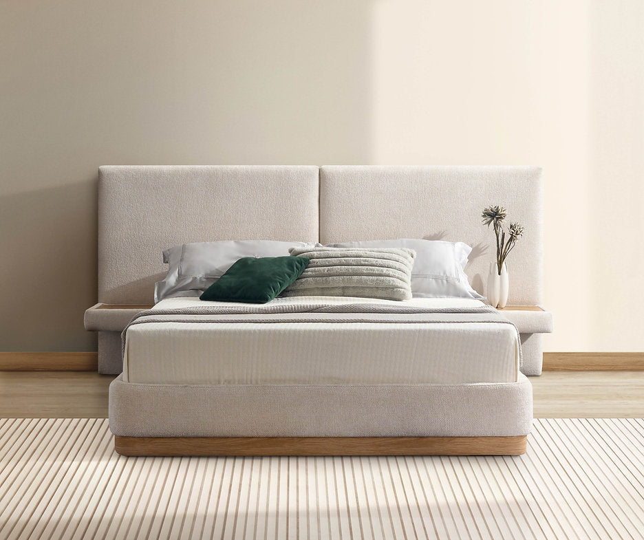 Extended Headboard Platform Bed - IF-5927