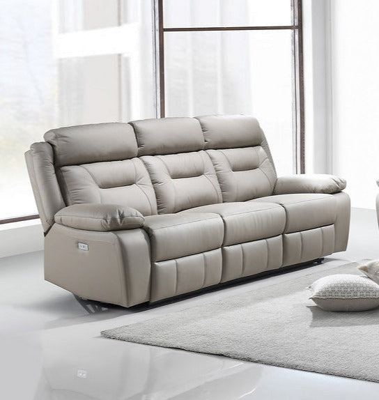 Genuine Leather/Match Power Recliner Set - IF-8111