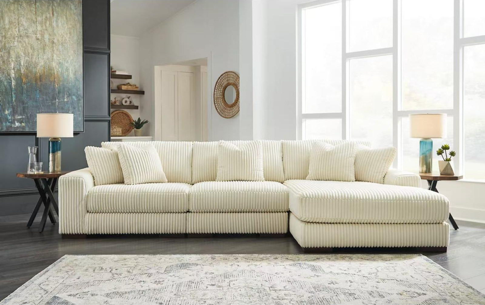Albany Cream Sectional