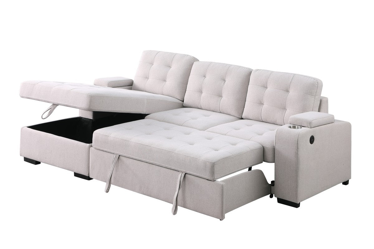 Lennox USB Sleeper Sectional