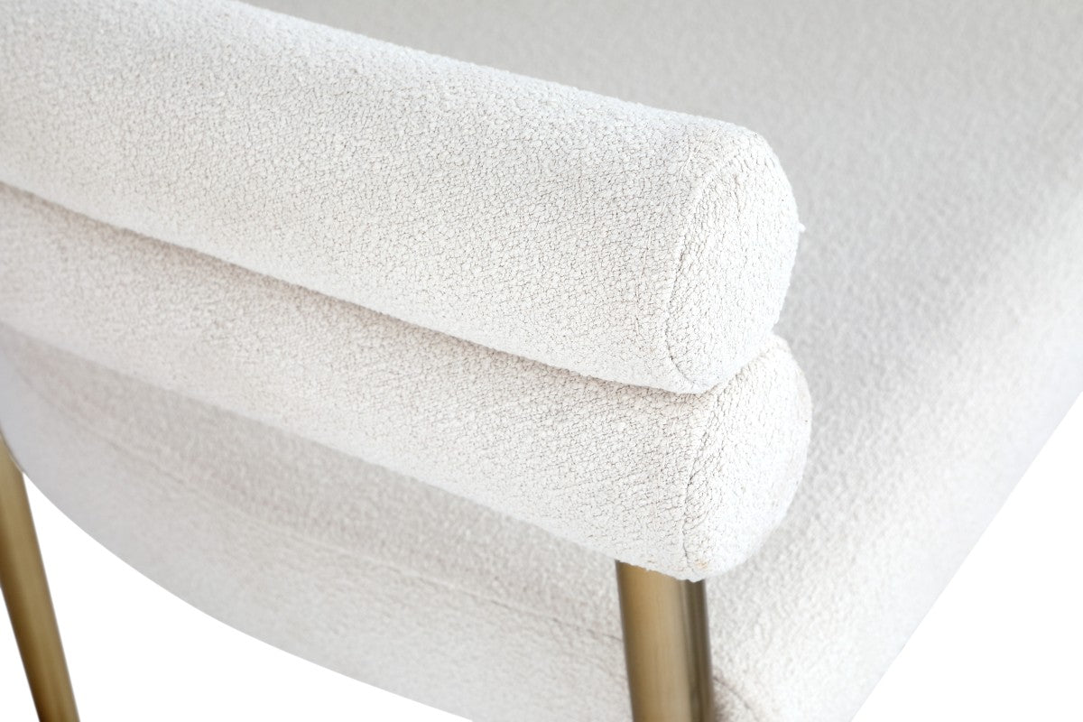 Allure Cream/Gold Dining Chair, Set of 2