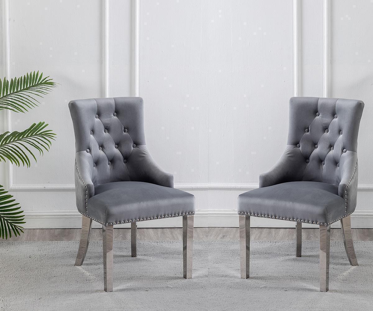 Fancy Dining Chairs (Beige, Blue, Grey) - KW301 - Furnish 4 Less