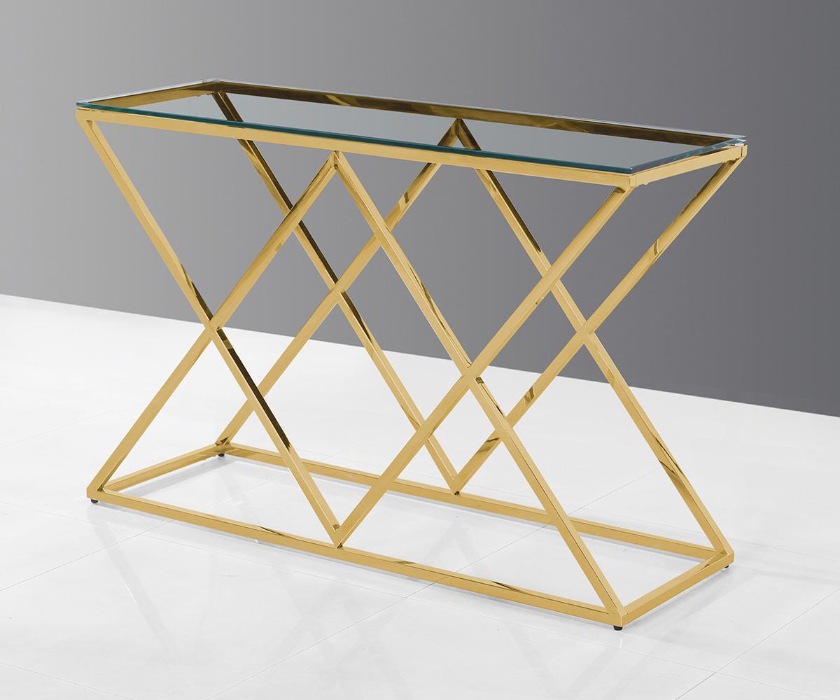 Castor Sofa/Console Accent Table - Furnish 4 Less
