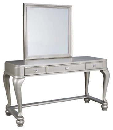 Coralayne Vanity and Mirror w/ Stool - Furnish 4 Less