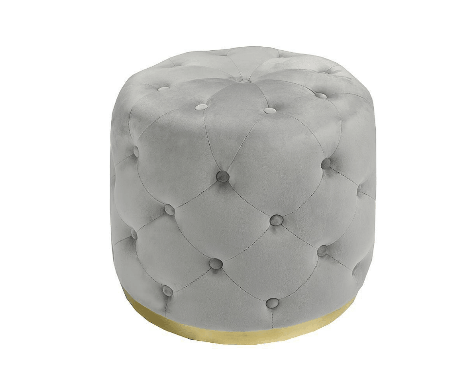 Tufted Round Ottoman - KW18253 - Furnish 4 Less