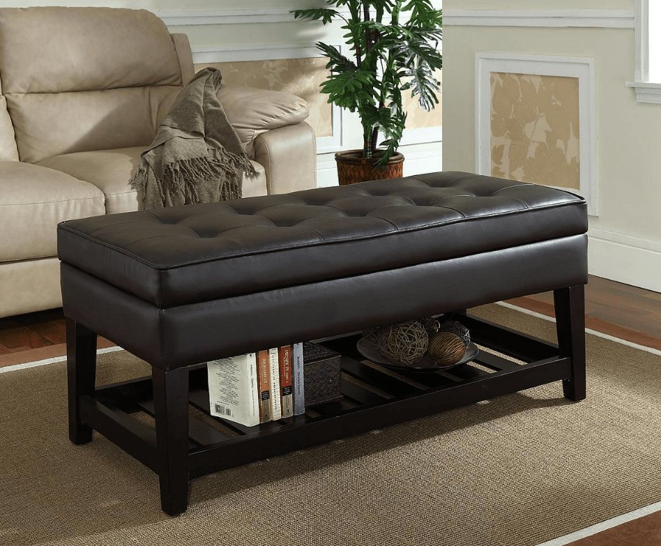Storage Bench w/ Shelf - KW2001 - Furnish 4 Less
