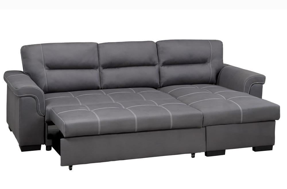 Sleeper Sectional w/ Reversible Storage Chaise - T1217 - Furnish 4 Less