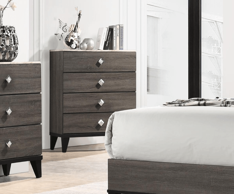 Amber 8-piece Queen Bedroom Set - KW251 - Furnish 4 Less