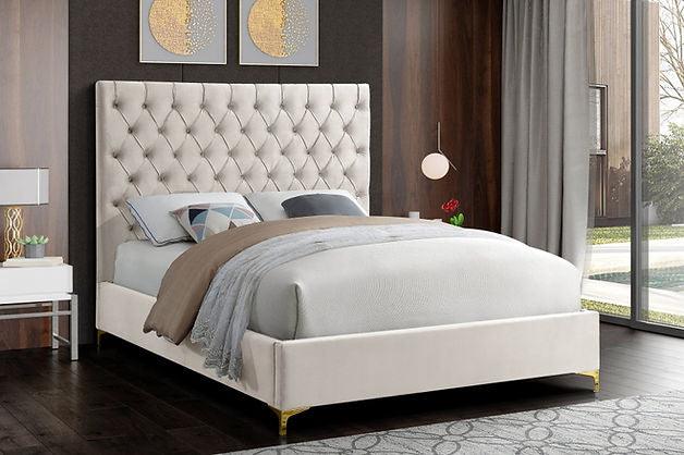 Tufted Velvet Bed IF-5642 - Furnish 4Less