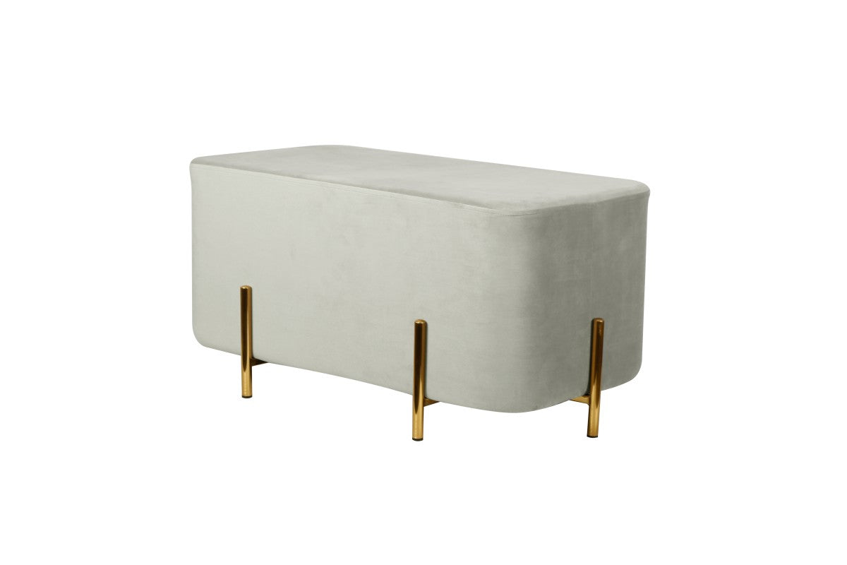 Allure Ottoman in Black, Beige, or Grey