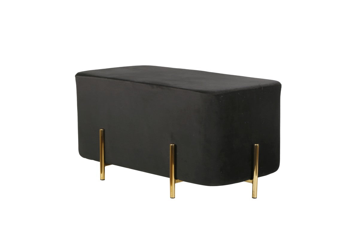 Allure Ottoman in Black, Beige, or Grey