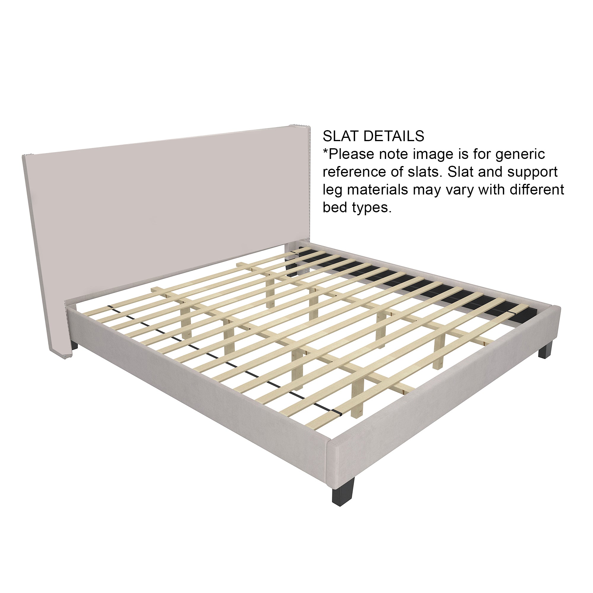 Lumina Platform Bed w/Light in Grey