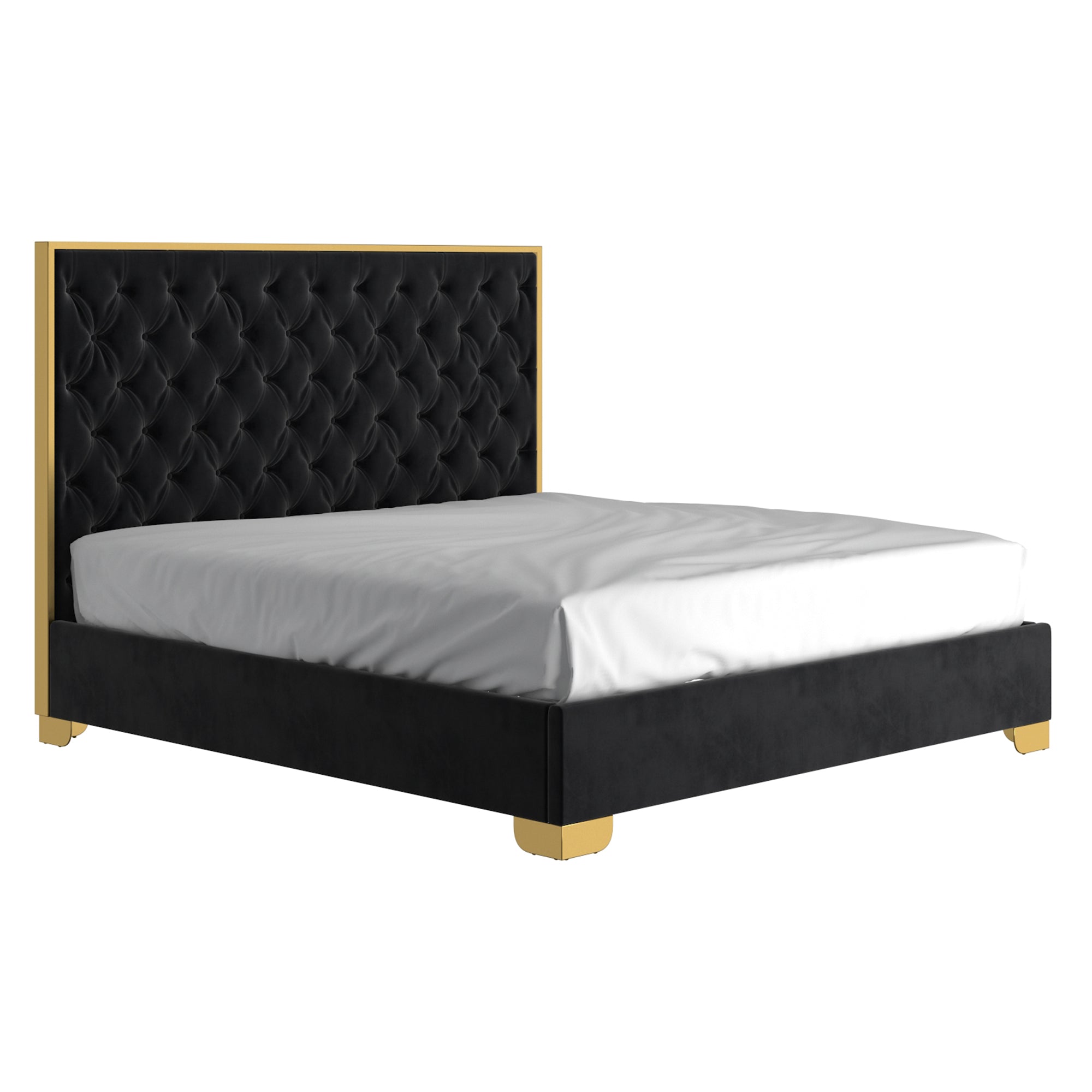 Lucille Bed in Black and Gold