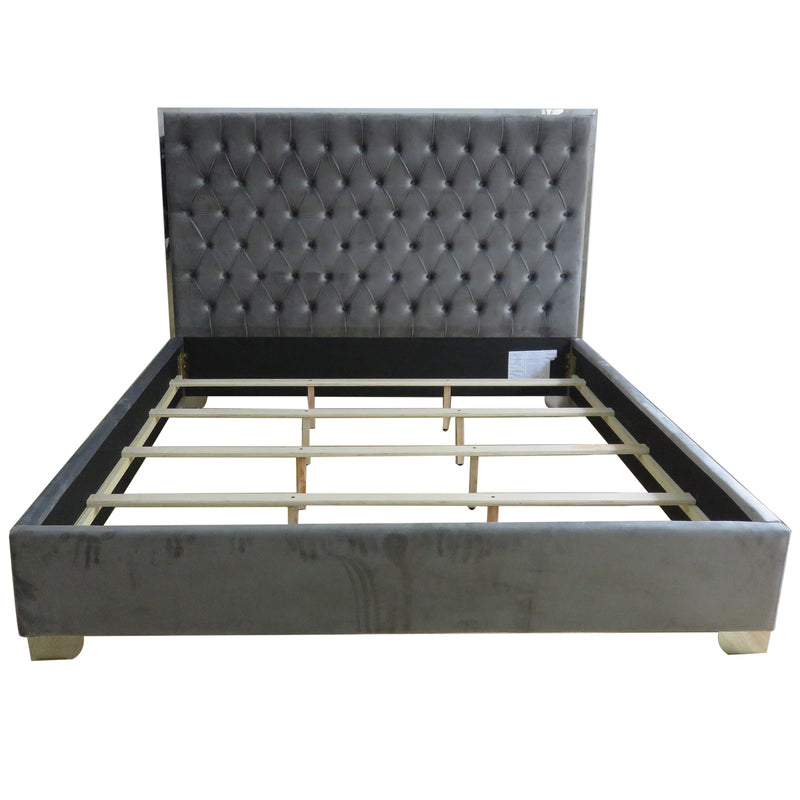 Lucille Bed in Grey and Silver